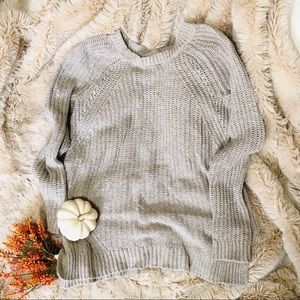 American Eagle Cozy Sweater Taupe Grey XS
